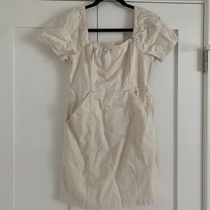 American Eagle | White linen dress